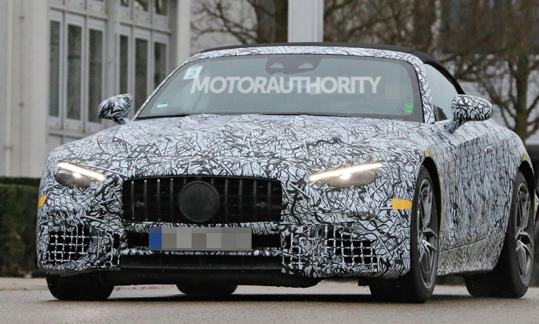 2022年梅賽德斯·奔馳AMG SL63跑車(chē)諜照：重新設計圖標