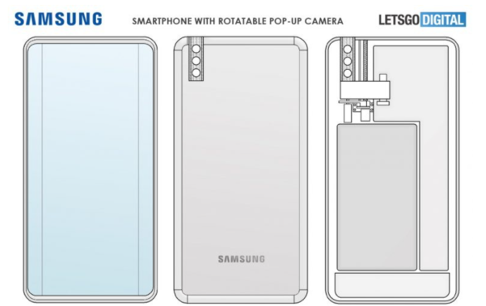 三星獲得旋轉彈出式攝像頭系統拍攝自拍的專(zhuān)利