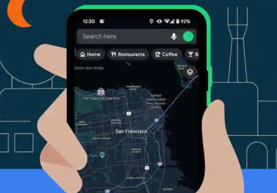 Google Maps黑暗模式在全球范圍內推廣