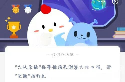 “大快朵頤”經(jīng)常被用來(lái)形容大飽口福，那“朵頤”指的是