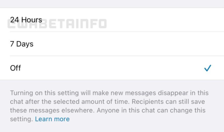 WhatsApp將讓用戶(hù)更快地自動(dòng)銷(xiāo)毀消息