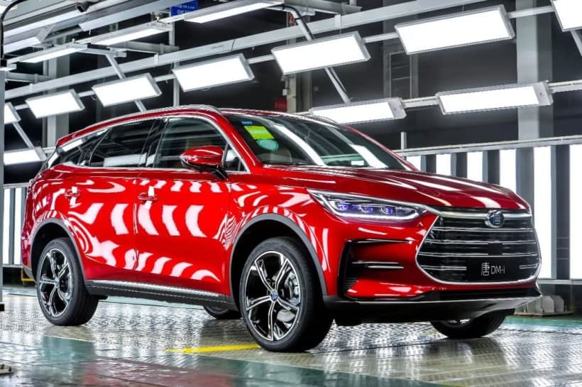 搭載刀片電池，超強續航的比亞迪唐已經(jīng)下線(xiàn)