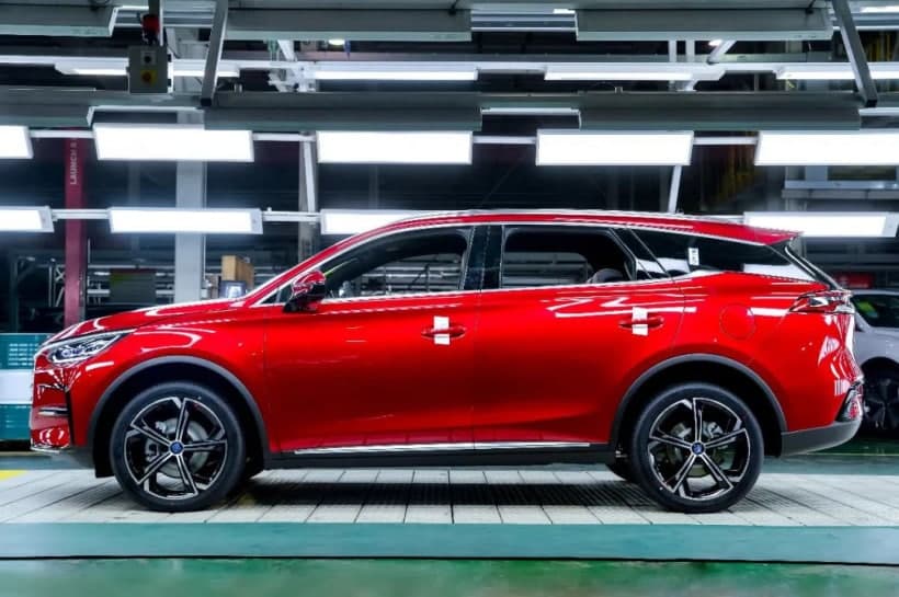 搭載刀片電池，超強續航的比亞迪唐已經(jīng)下線(xiàn)