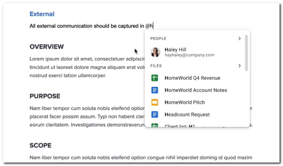 谷歌在智能畫(huà)布項目下為工作區應用增加了很多技能
