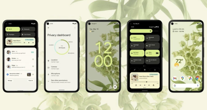Google在A(yíng)ndroid 12中引入了“Material You”設計