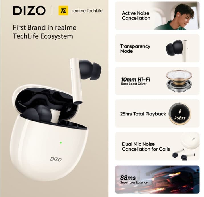 Realme子品牌Dizo GoPods、Dizo GoPods D、Dizo Watch在推出前已經(jīng)在越南電商網(wǎng)站上市了