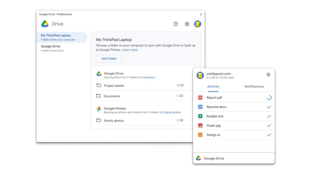 Google Drive for Desktop 提供統一的同步解決方案