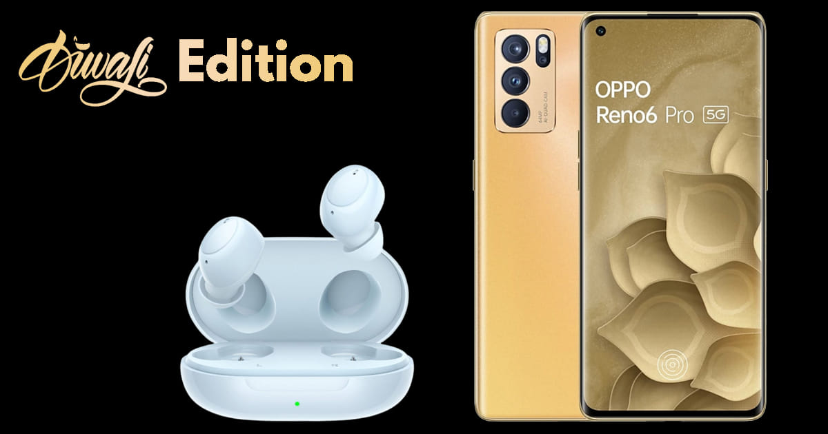 Oppo Reno6 Pro 5G 排燈節版和 Enco Buds 藍色版發(fā)布