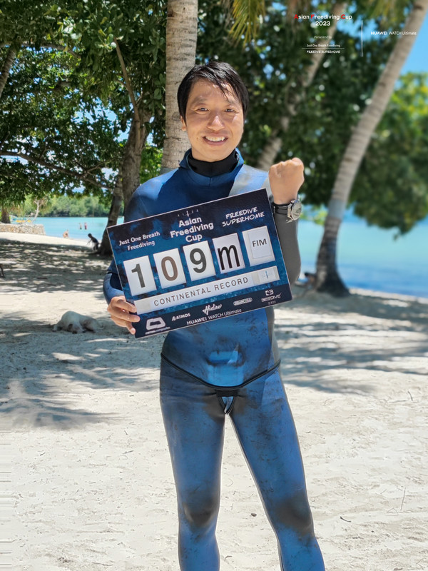 華為WATCH Ultimate助力王瑾實(shí)現亞洲杯潛水六連冠