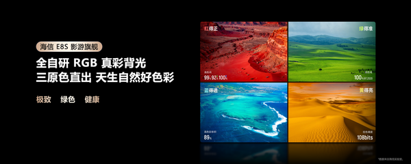 海信E8S“王炸”出場(chǎng)！RGB三色背光+雙芯，正式終結單色量子點(diǎn)Mini LED時(shí)代