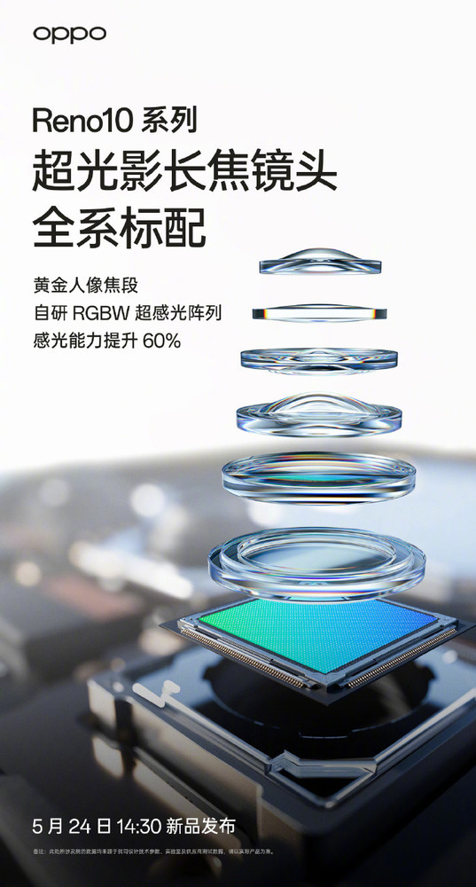 OPPO Reno10系列全系配備超光影長(cháng)焦鏡頭