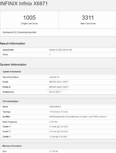 傳音Infinix GT 20 Pro將搭載天璣8200 配備12GB內存