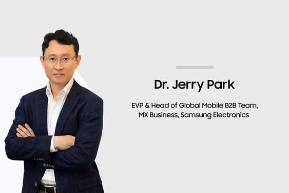 三星電子全球移動(dòng)B2B業(yè)務(wù)負責人Dr. Jerry Park ，致力于為全球企業(yè)客戶(hù)提供專(zhuān)注于企業(yè)需求的設備、平臺及相關(guān)服務(wù)